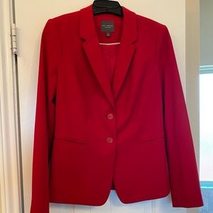 Red suit jacket